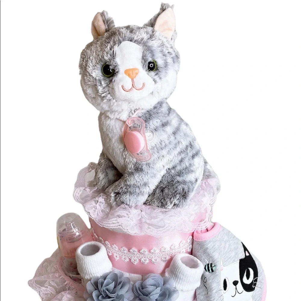 Kitten Diaper Cake